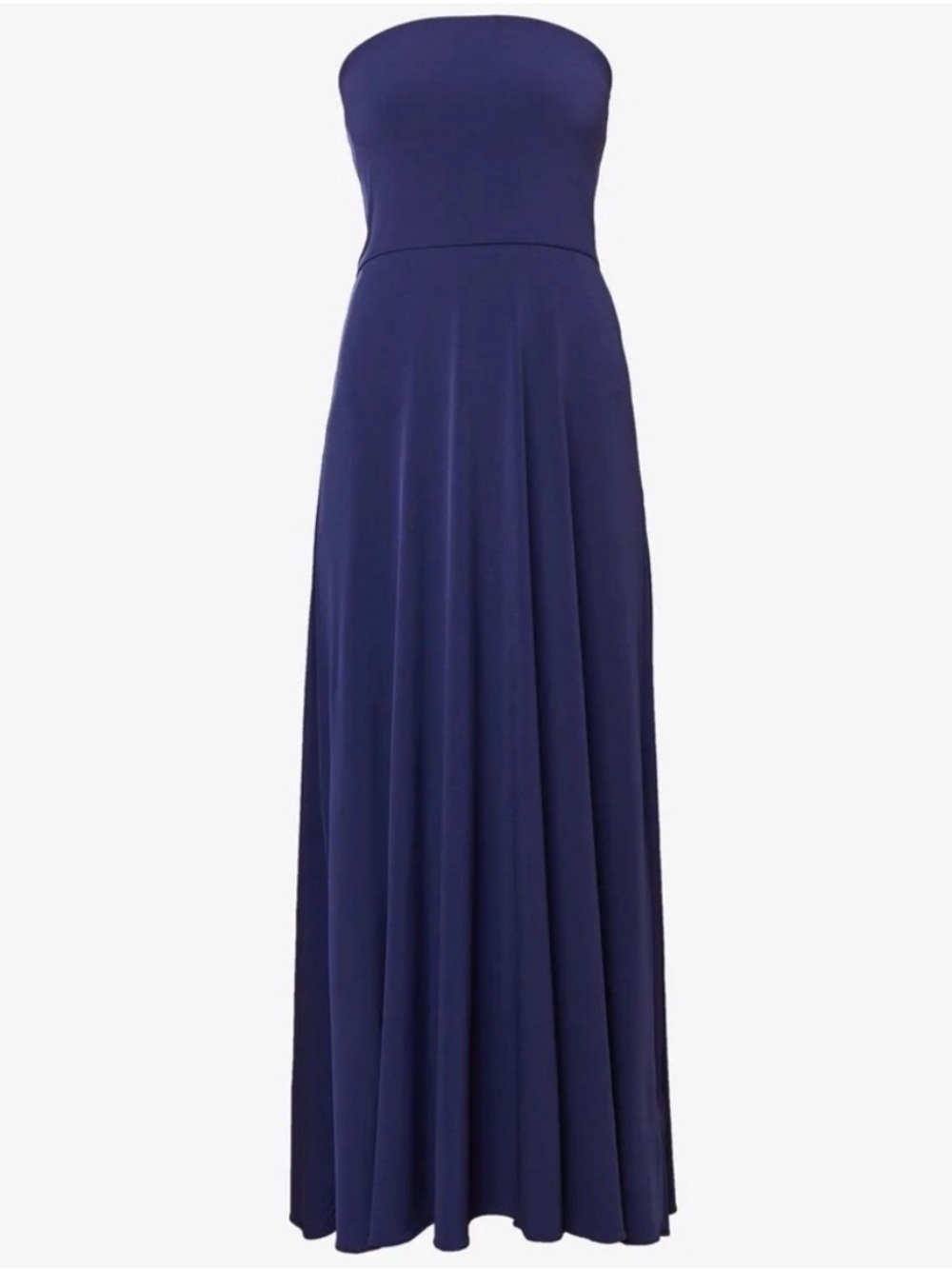 NWT Polo by Ralph Lauren Navy Blue Strapless Tube Top Maxi Dress
